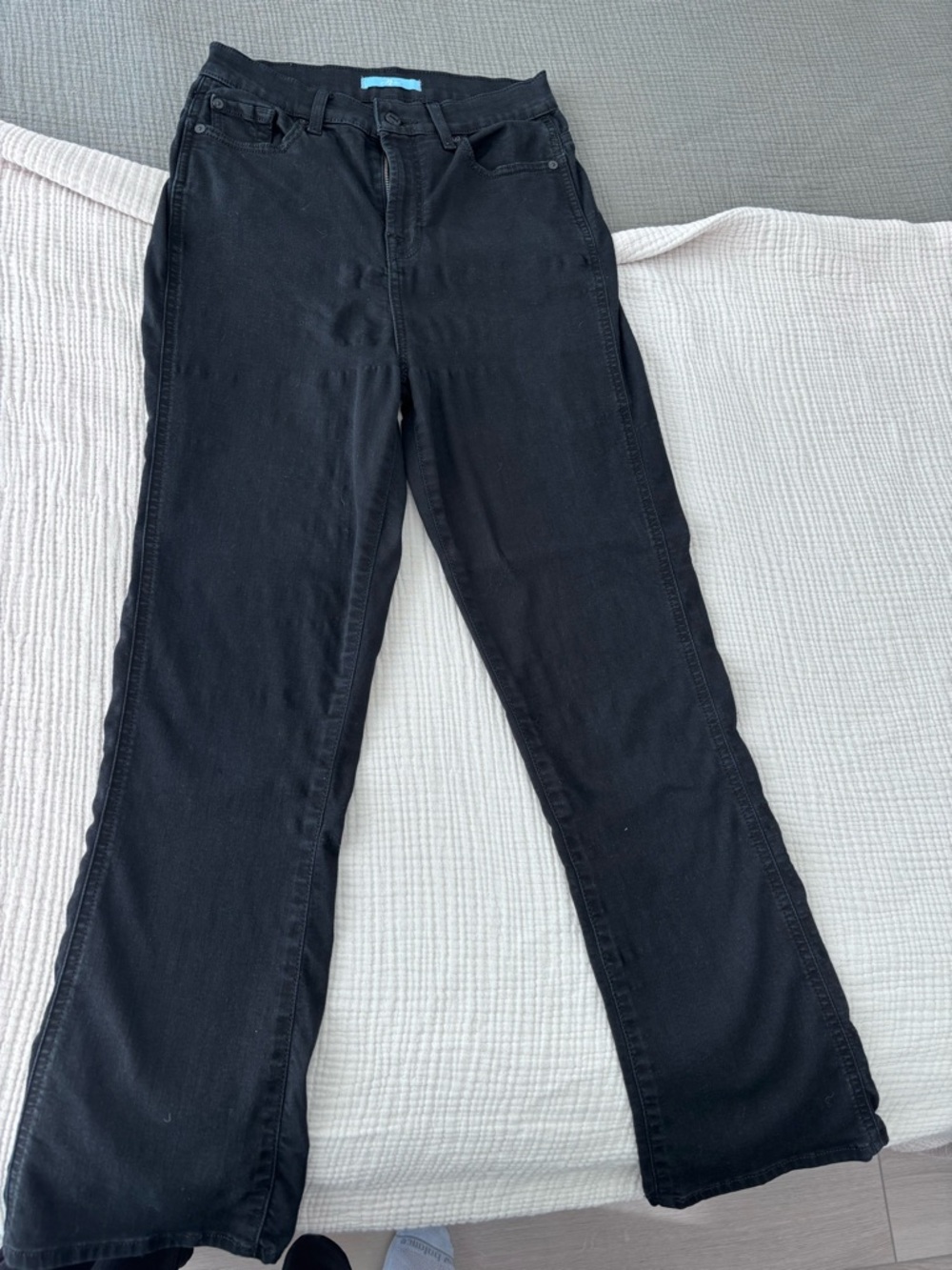 7 For All Mankind Black Flared Jeans
